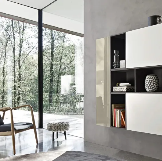 Suspended open wall unit 02 by Sangiacomo