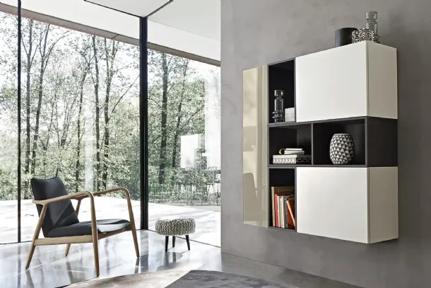 Suspended open wall unit 02 by Sangiacomo