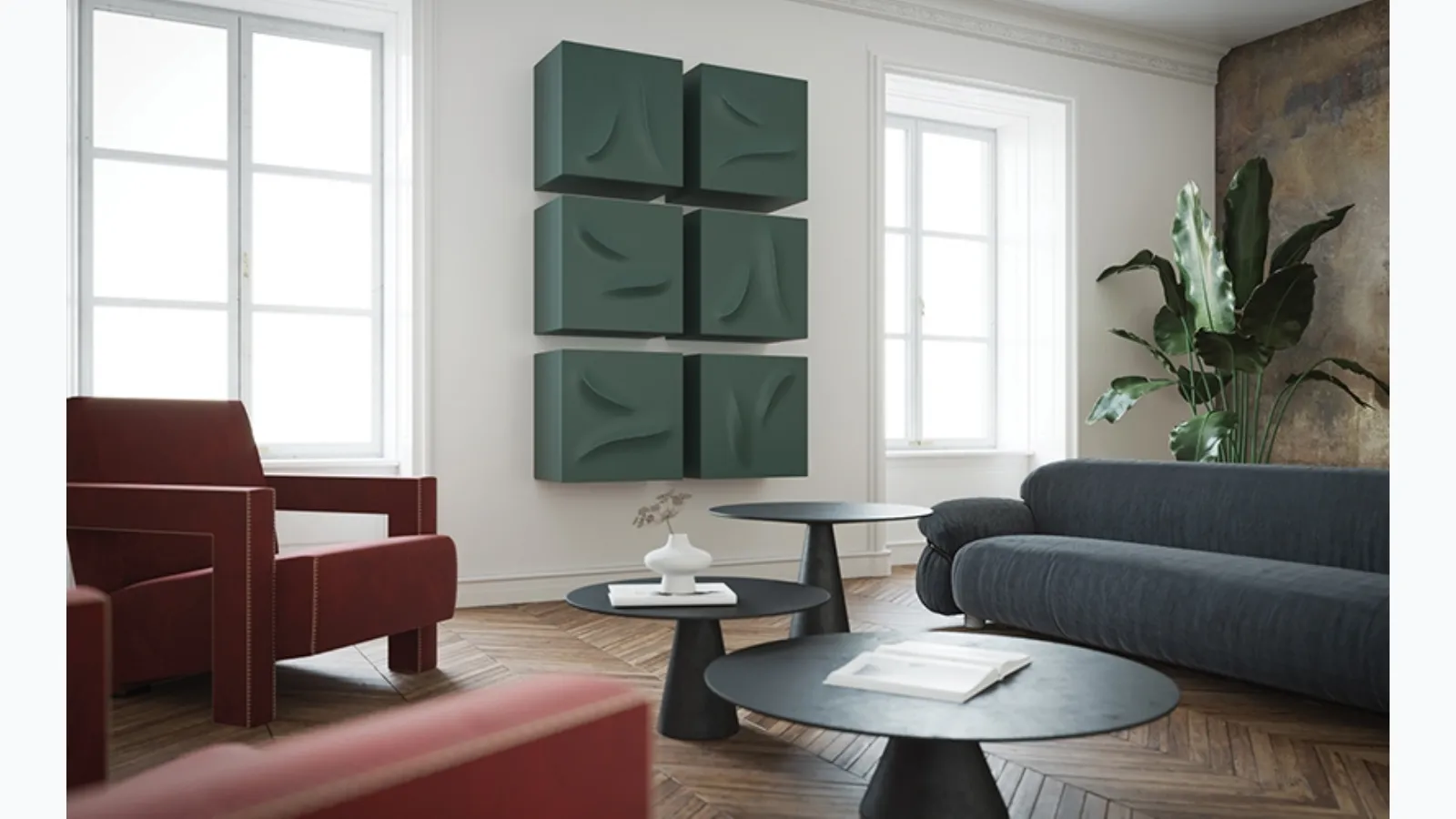 Suspended Wave Mobile by Minotti Italia.