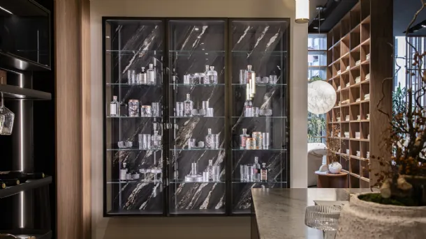 Velia wall-mounted cabinet by Novamobili