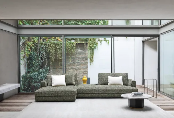 Sofa with chaise longue Albert Up by Flexteam