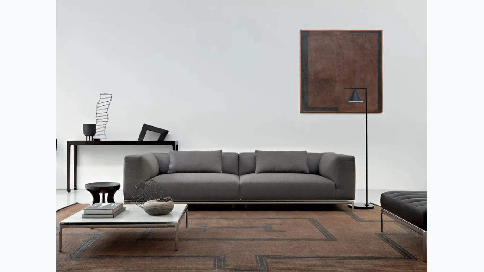 Fabric sofa Aluzen by Alias