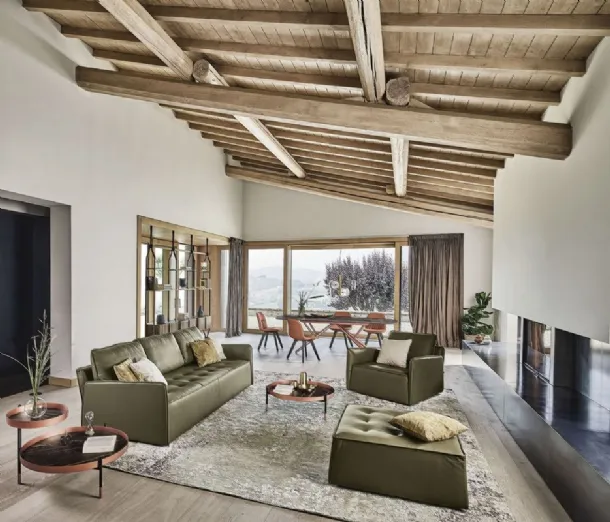 Bontempi's Antares leather living room.