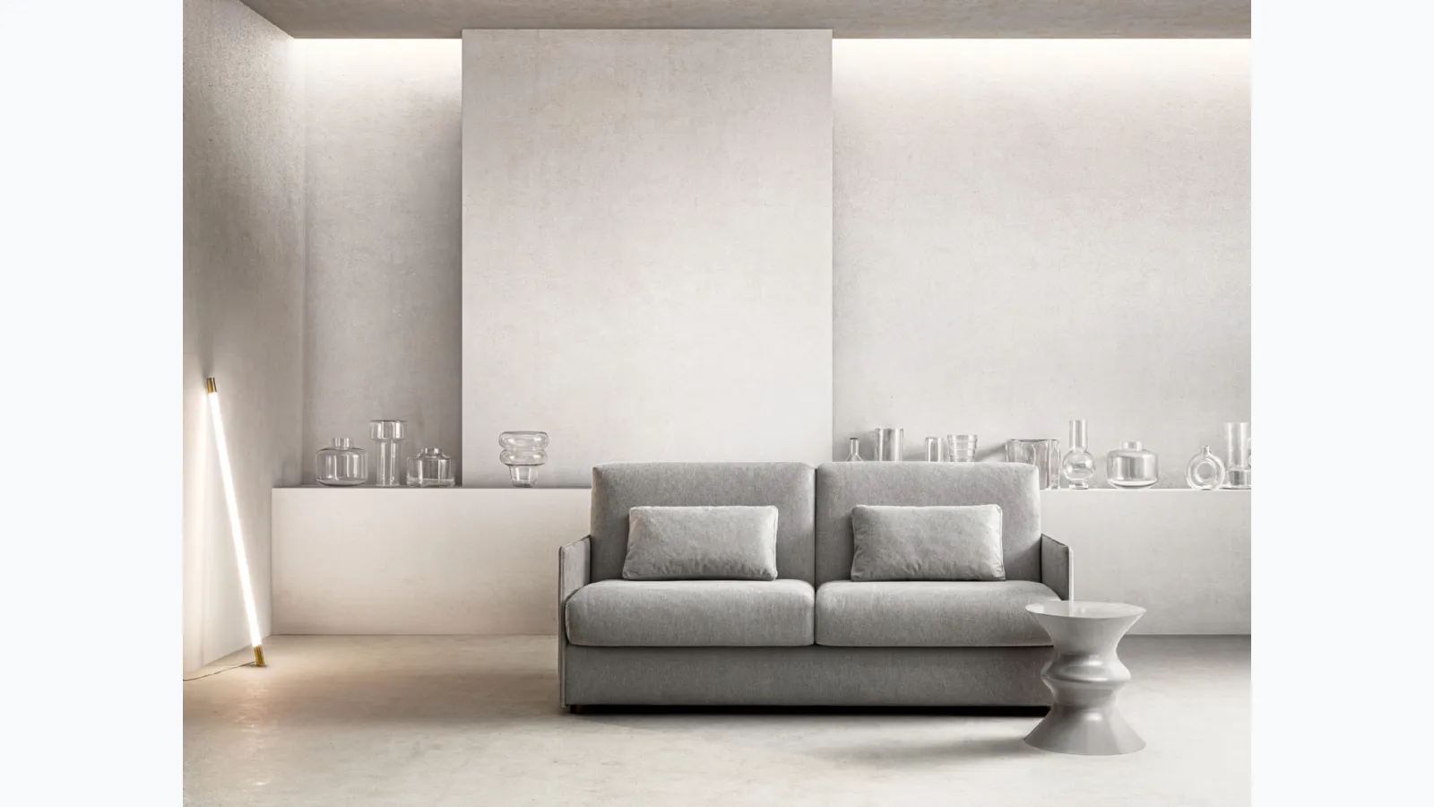 Sofa bed in Ariel fabric by Samoa.