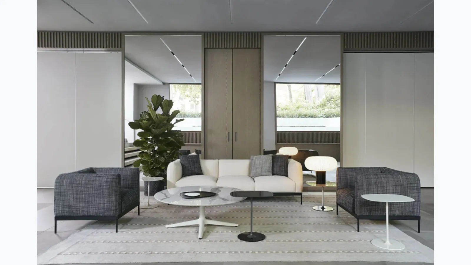 Asia fabric living room by Kartell