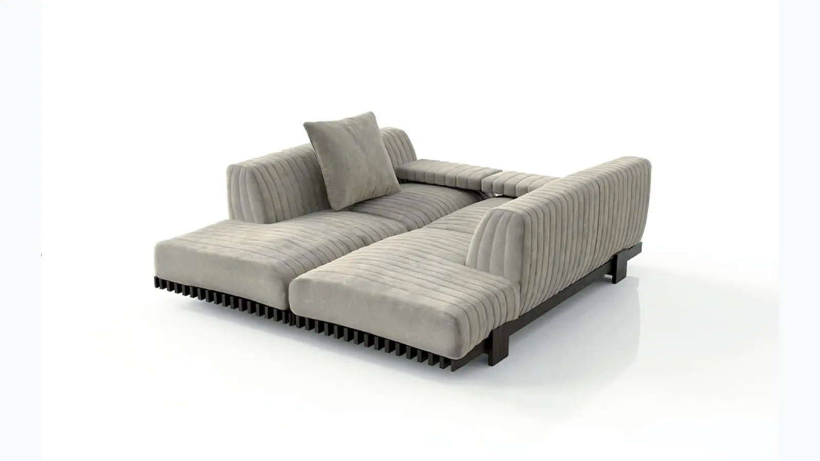 Upholstered fabric sofa bed by Alivar