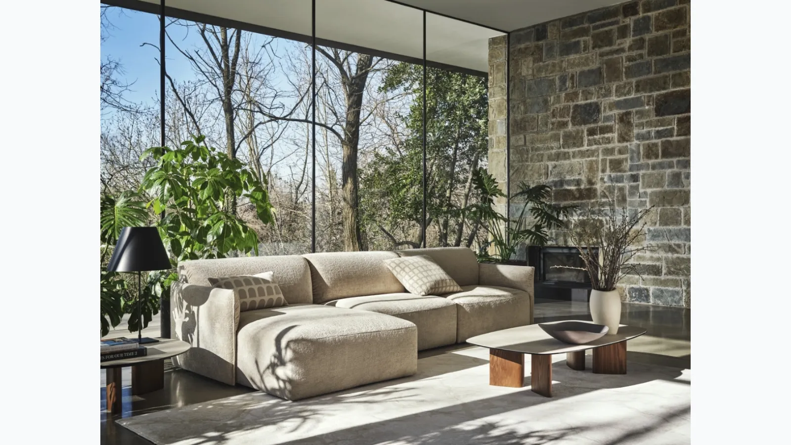 Axis sectional sofa by Calligaris