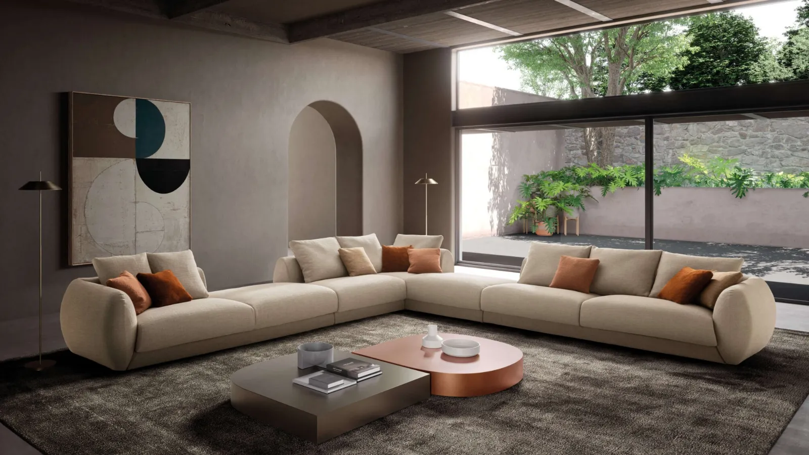 Bali Kompact corner sofa by Presotto