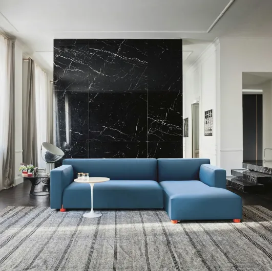 Barber Osgerby Sofa by Knoll with chaise longue.