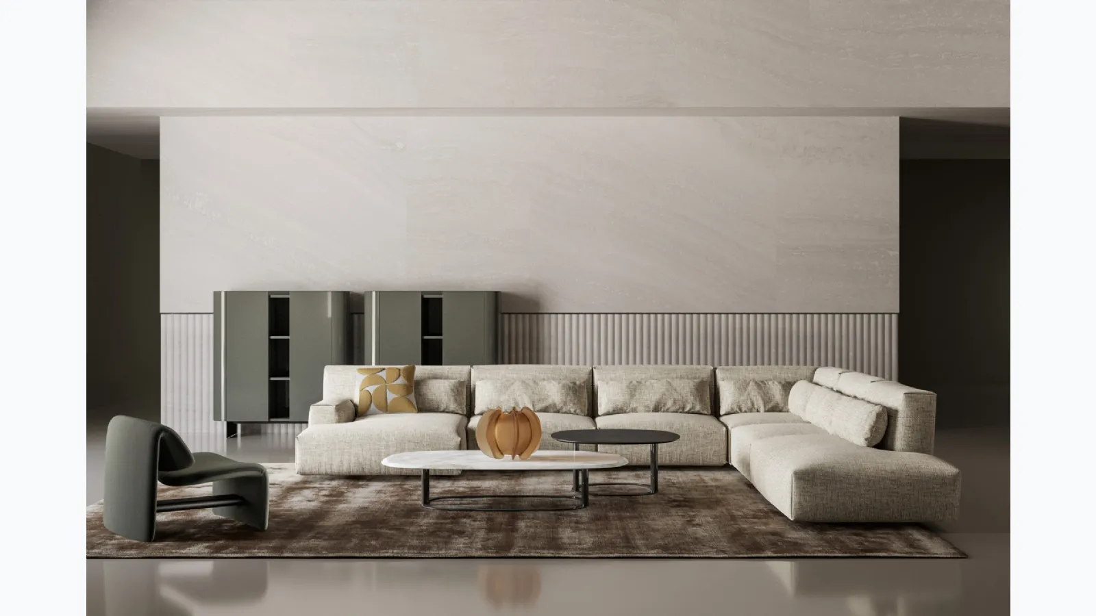 Belloalto fabric sofa by Bonaldo