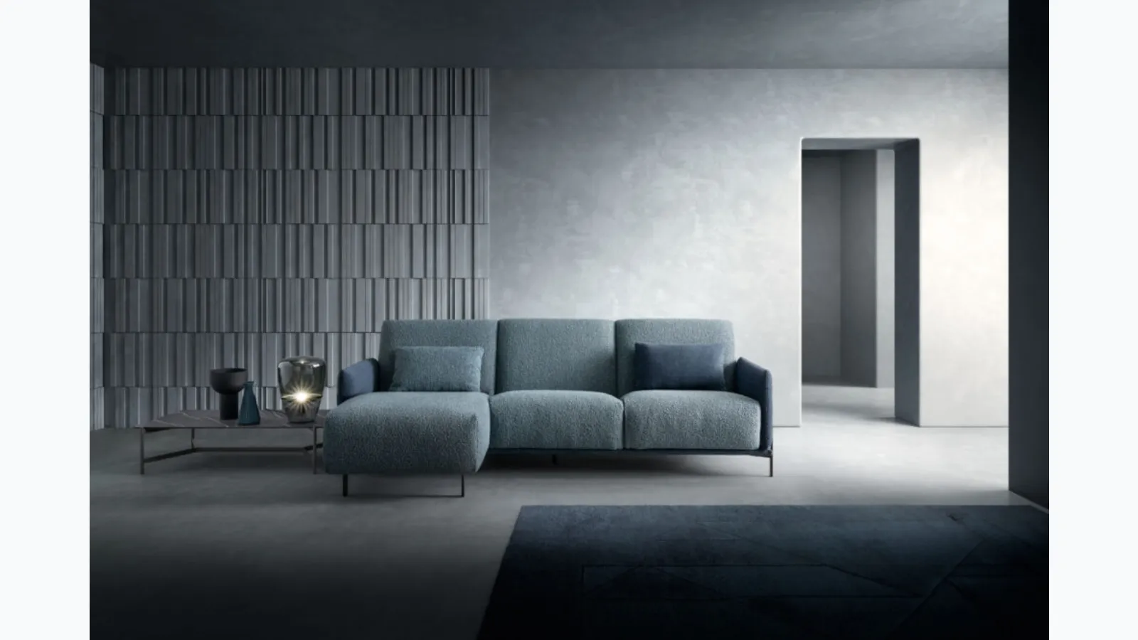 Sofa with Blank Minimal peninsula by Samoa