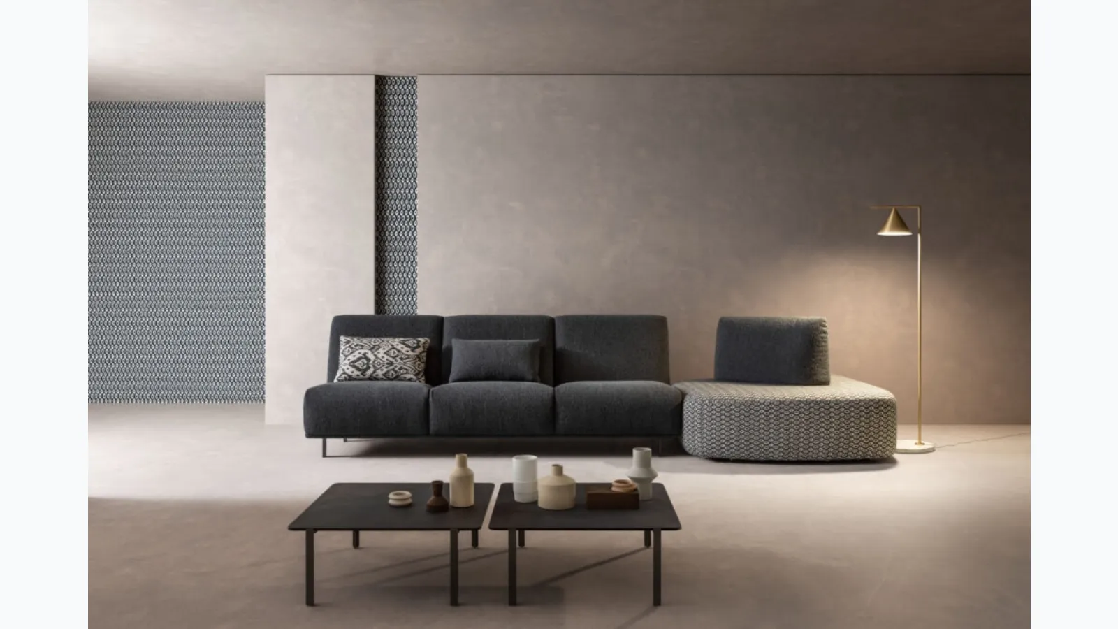 Sofa with peninsula Blank Open by Samoa