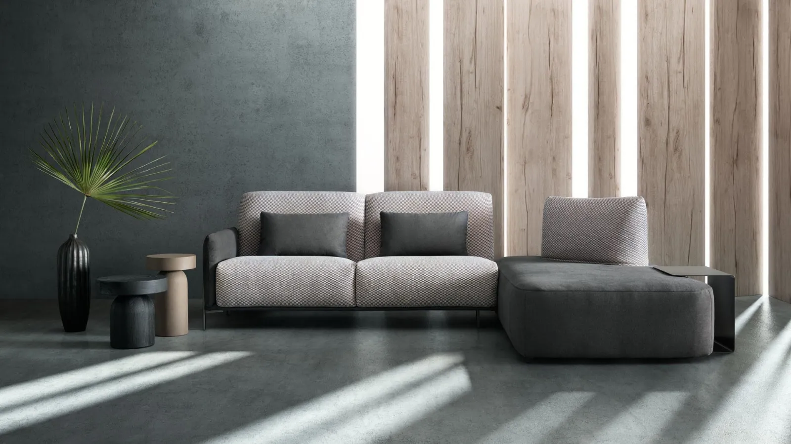 Sofa with peninsula Blank Open by Samoa.