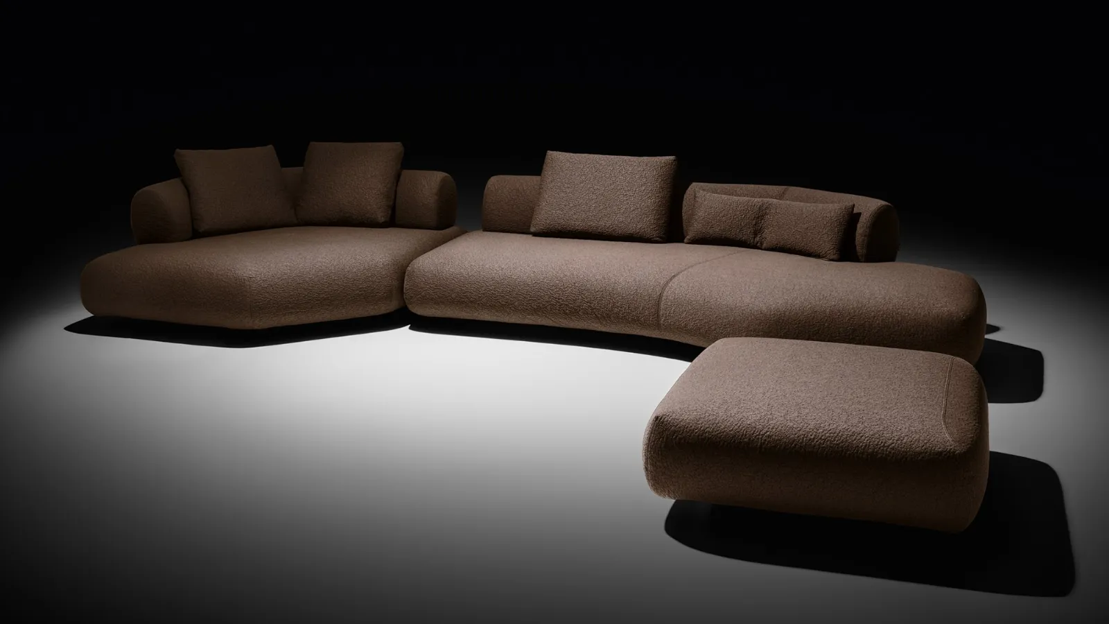 Brió upholstered fabric modular sofa by Twils