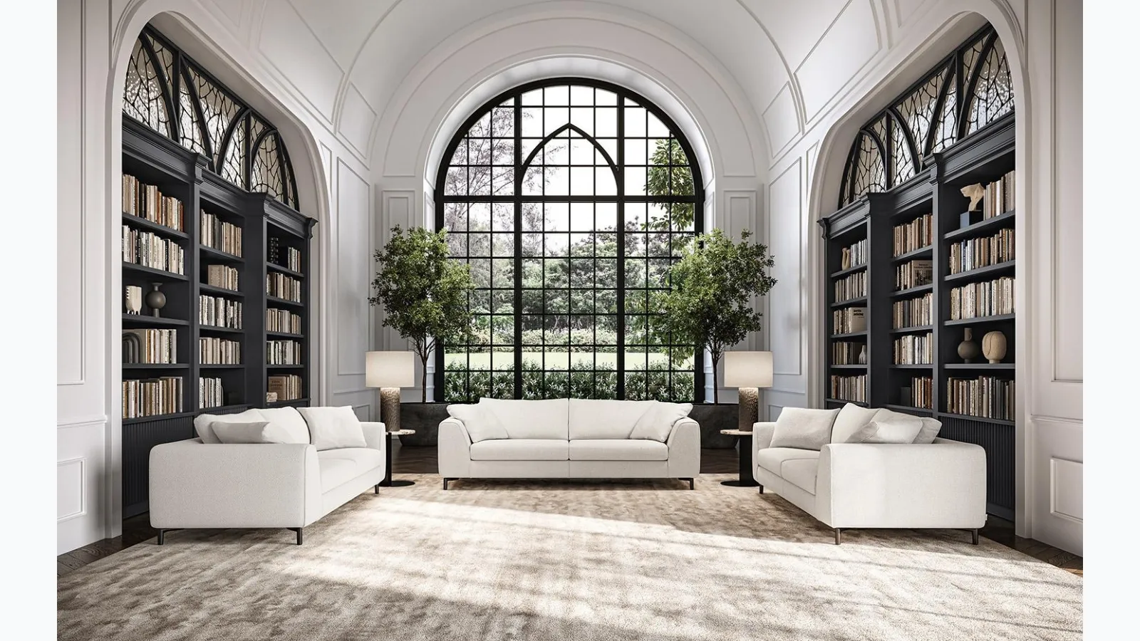 Capitol fabric living room by Felis.