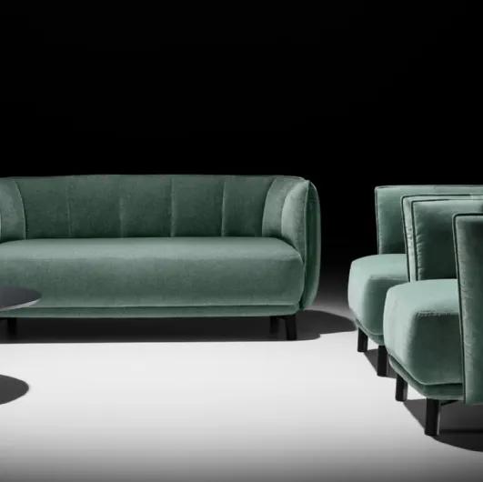 Living room in Chain fabric by Twils