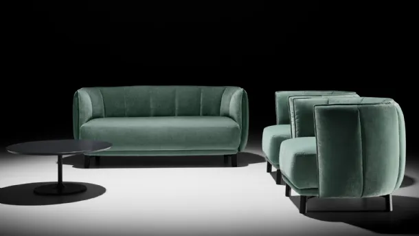 Living room in Chain fabric by Twils