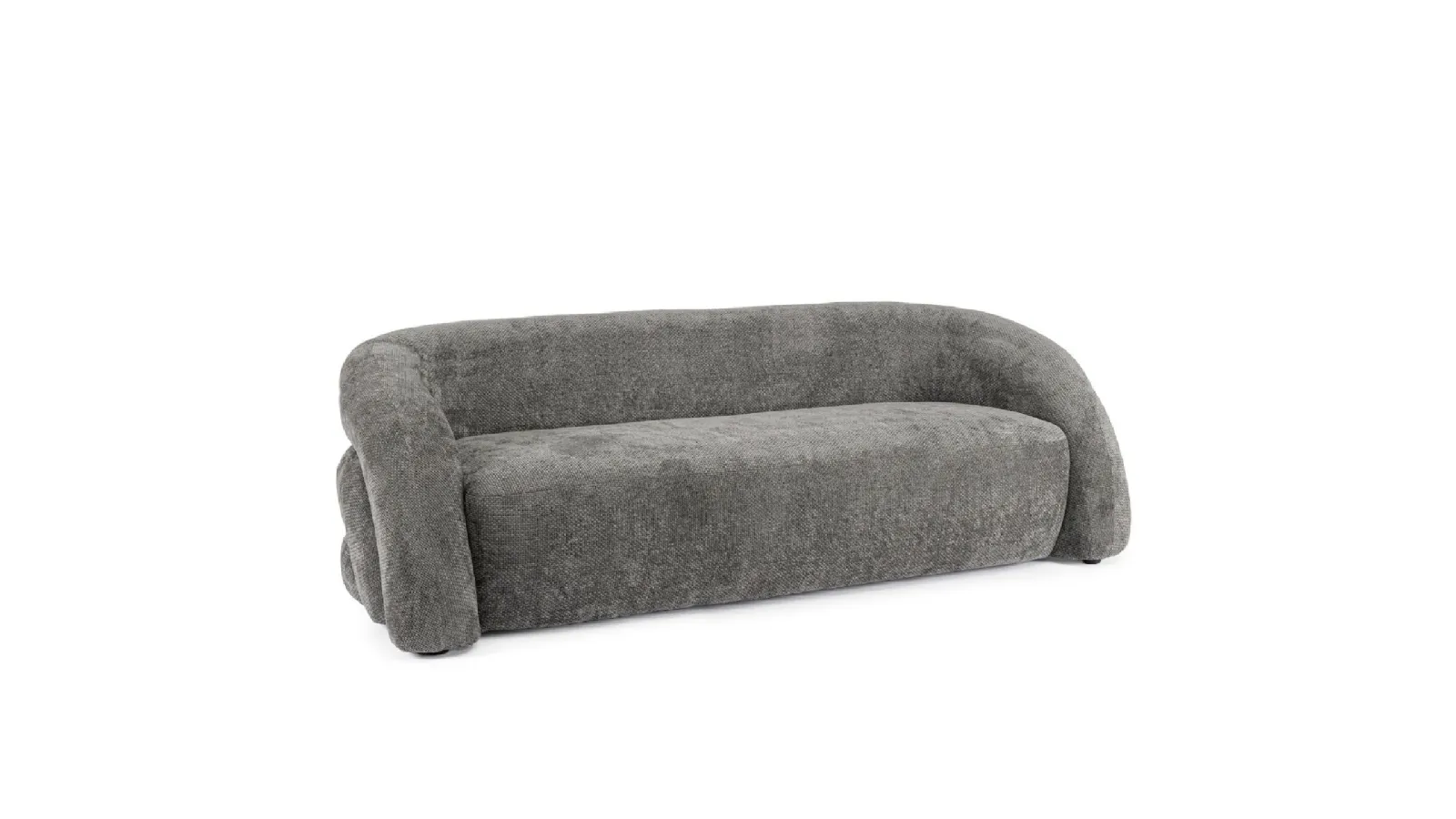 Linear sofa in upholstered fabric Clemence by Bizzotto