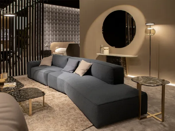 Linear sofa in Cleto fabric by Tonin Casa