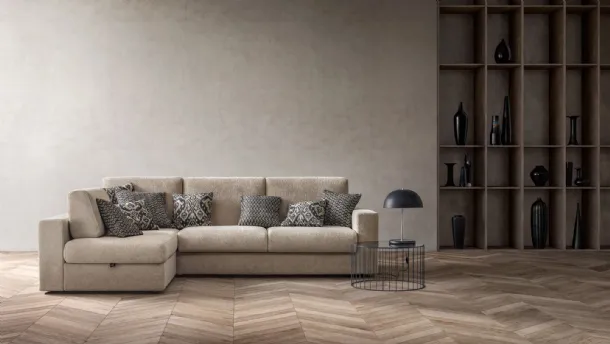 Sofa bed with peninsular Cliff by Samoa