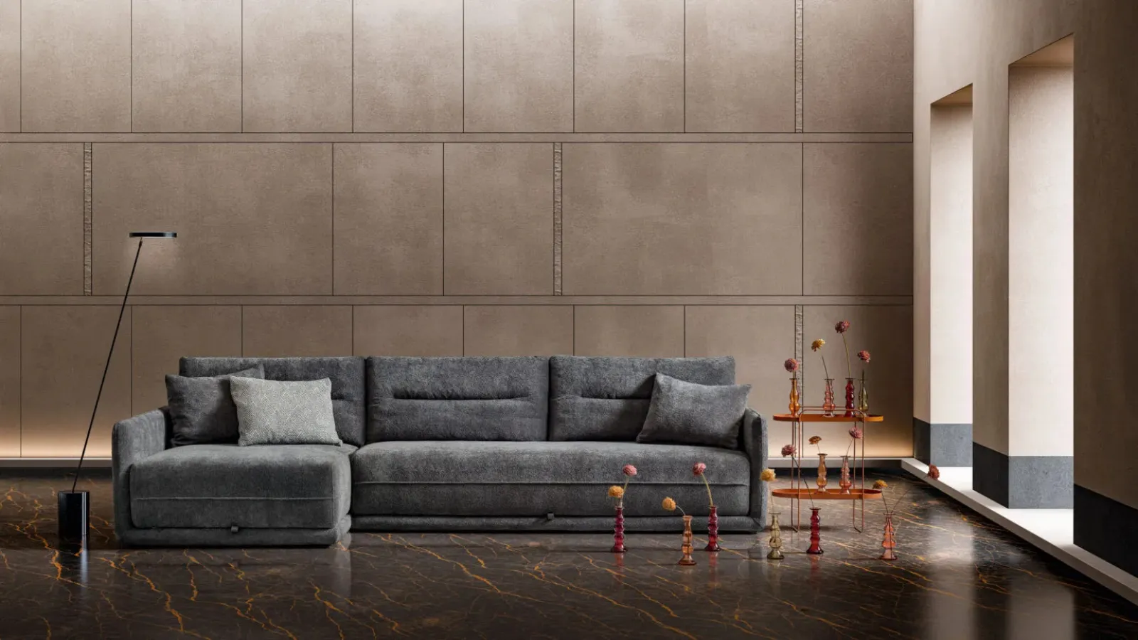 Convertible sofa bed Clock by Samoa.