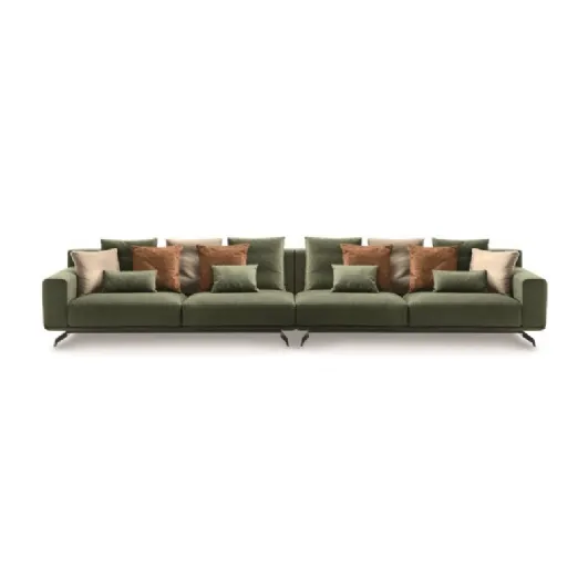 Linear fabric sofa Dalton by Ditre Italia.