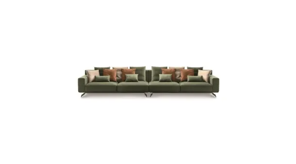 Linear fabric sofa Dalton by Ditre Italia.