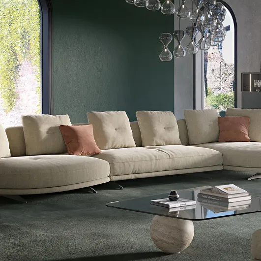 Douglas Cattelan Italia sofa with chaise longue