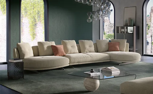 Douglas Cattelan Italia sofa with chaise longue