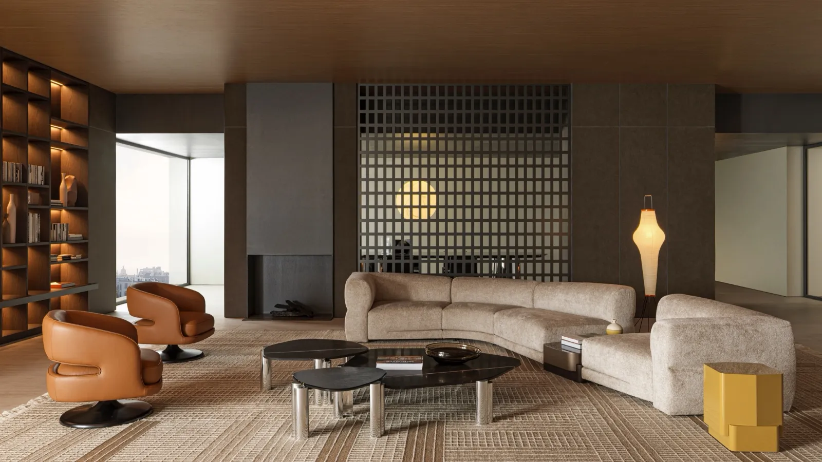 Salotto in tessuto Emile di Molteni & C