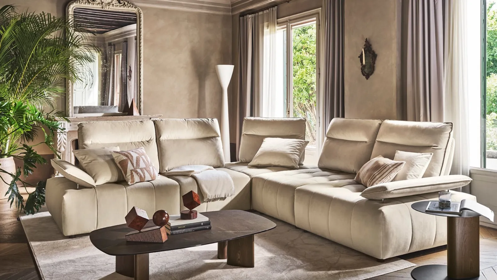 Corner sofa Equipe by Calligaris
