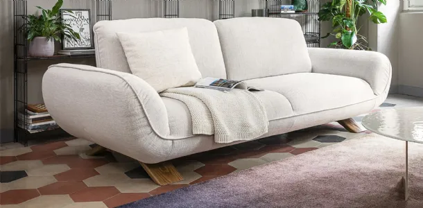 Favola linear sofa by Calligaris.