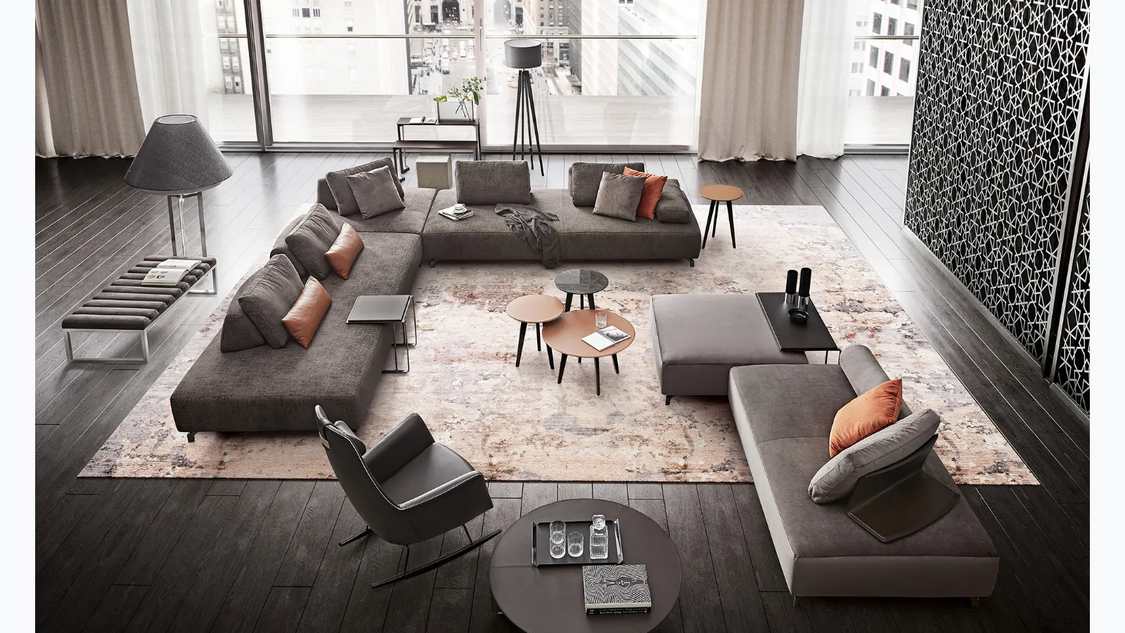 Fly Light corner sofa by Dema