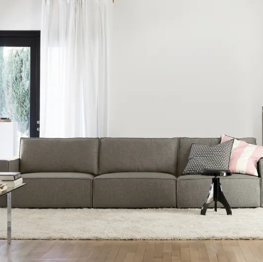 Linear sofa Genius Gold by Flexteam