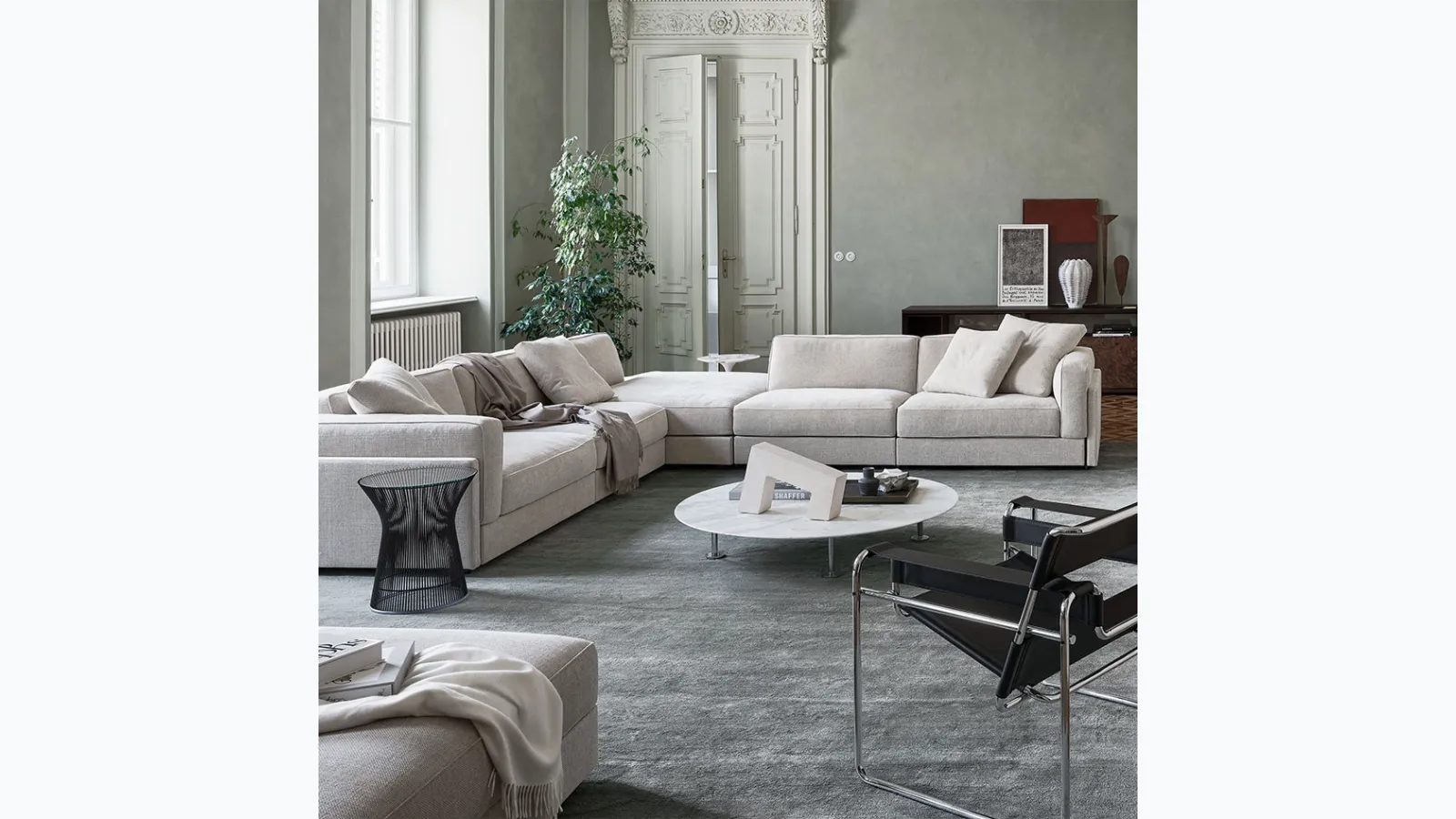 Gould Sofa by Knoll, a corner sofa