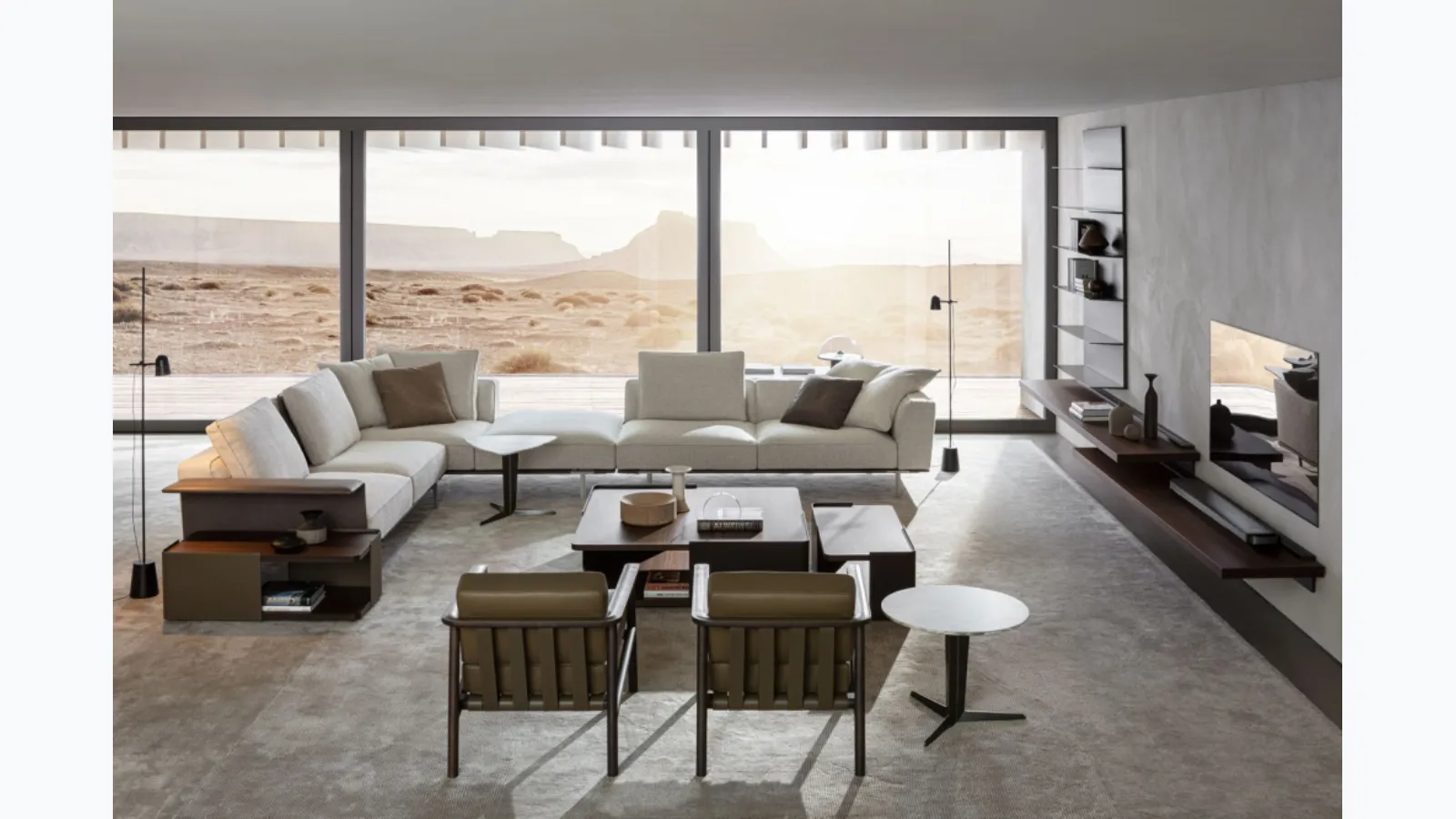 Corner sofa Gregor by Molteni & C