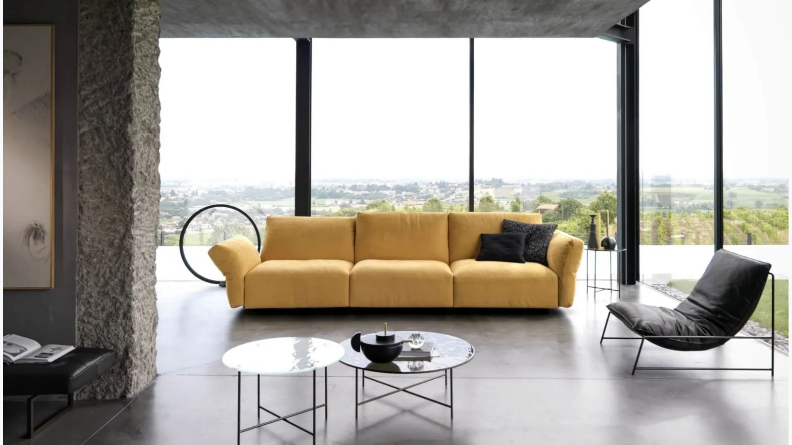 Linear sofa Hab by Desirèe