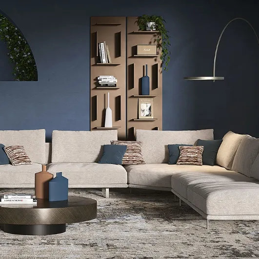 Heston corner sofa by Cattelan Italia