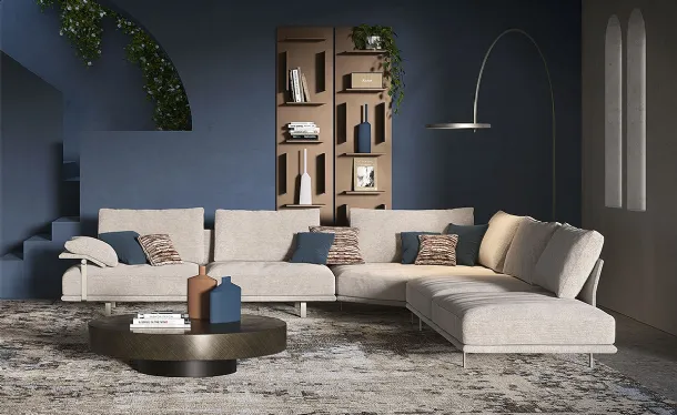 Heston corner sofa by Cattelan Italia