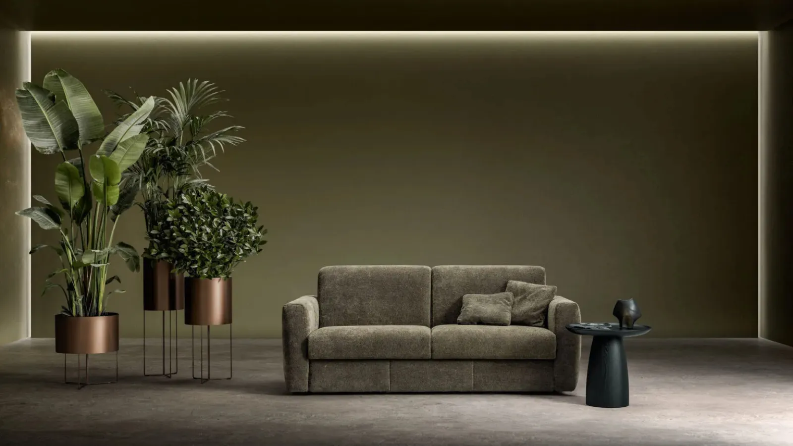 Linear sofa bed Hill by Samoa