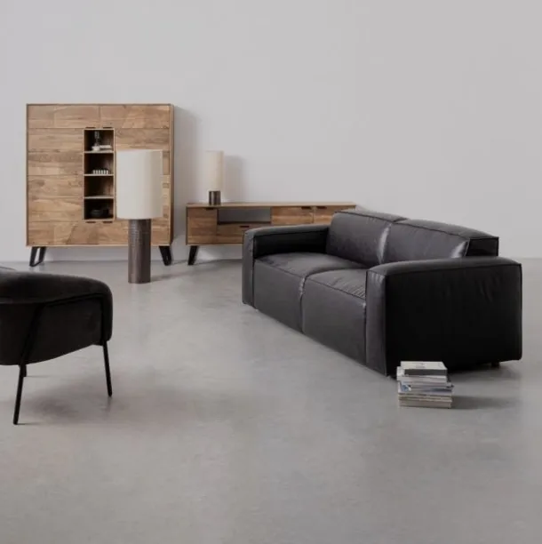 Joseph eco-leather sofa by Bizzotto