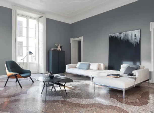 Kobi living room with peninsula by Alias