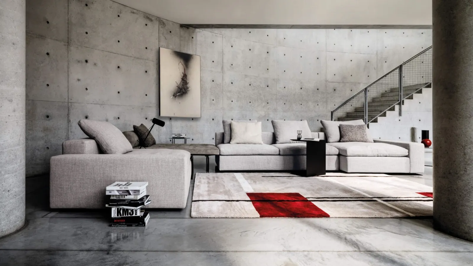 Corner sofa with peninsula Kubic by Desirèe