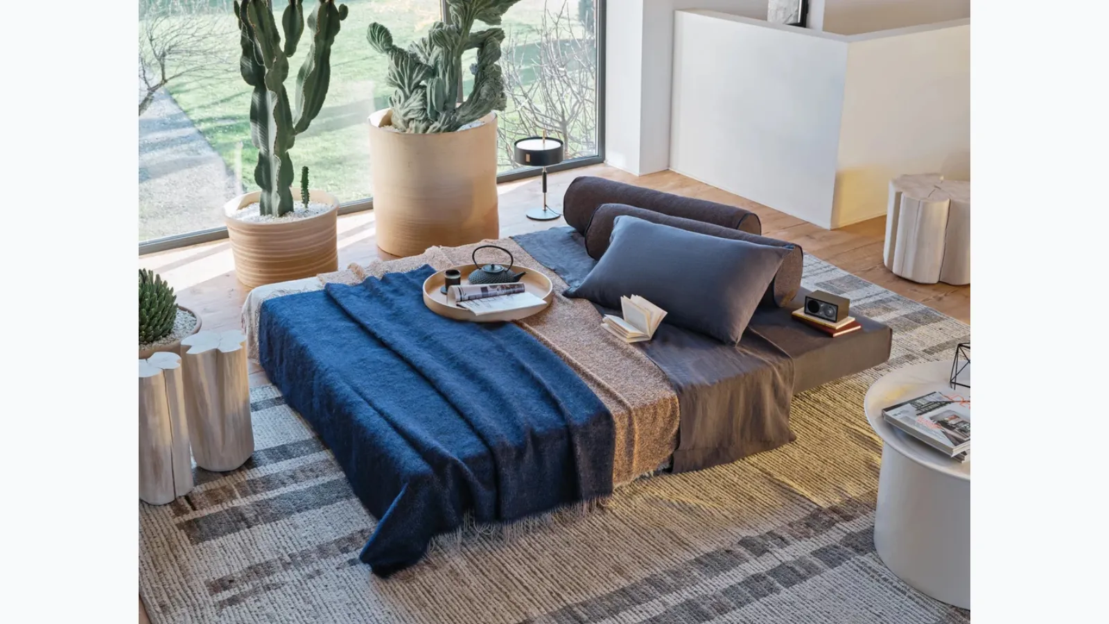 Gervasoni's Kubo sofa bed.