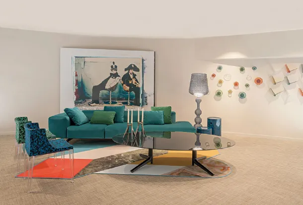 Kartell's Wide Ottoman Sofa