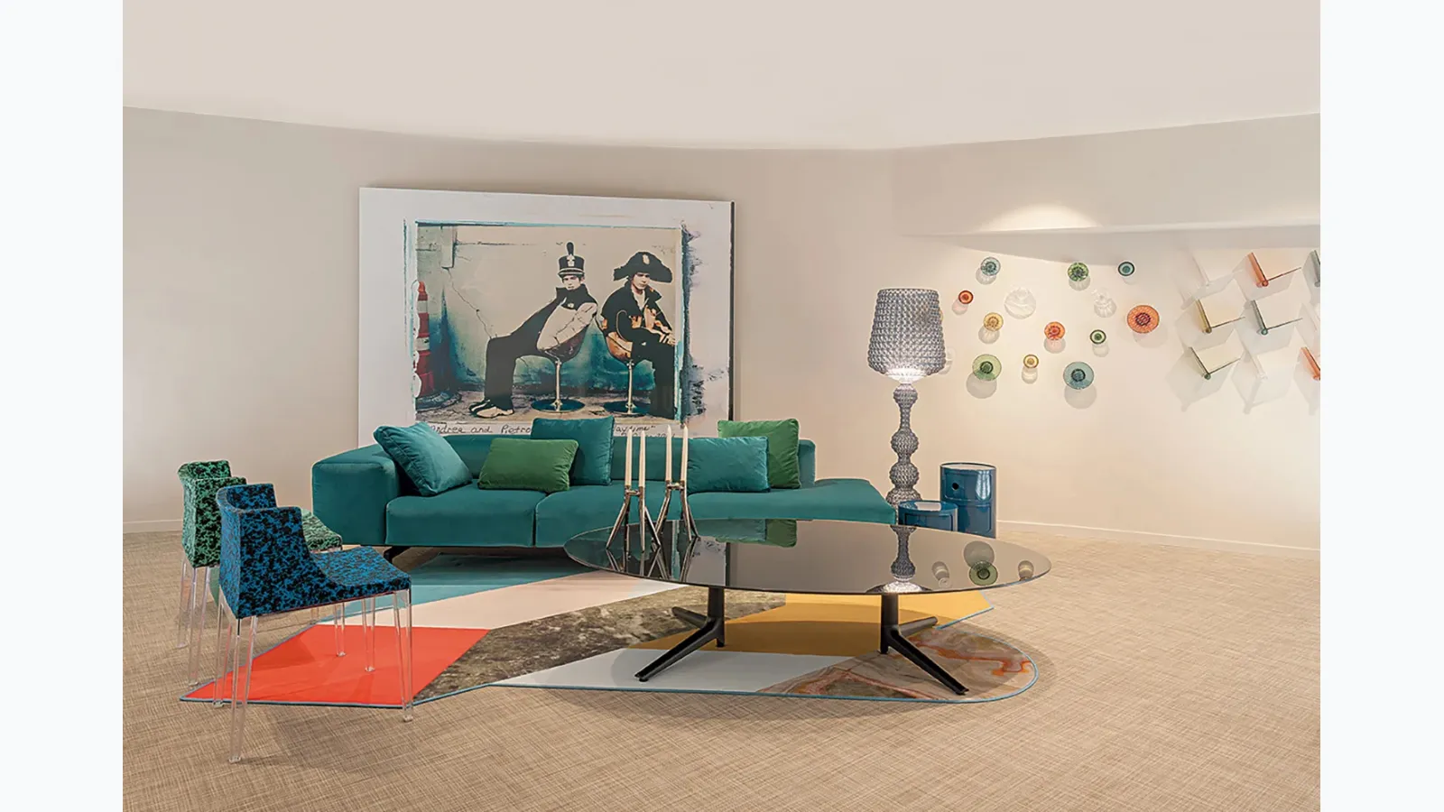 Kartell's Wide Ottoman Sofa