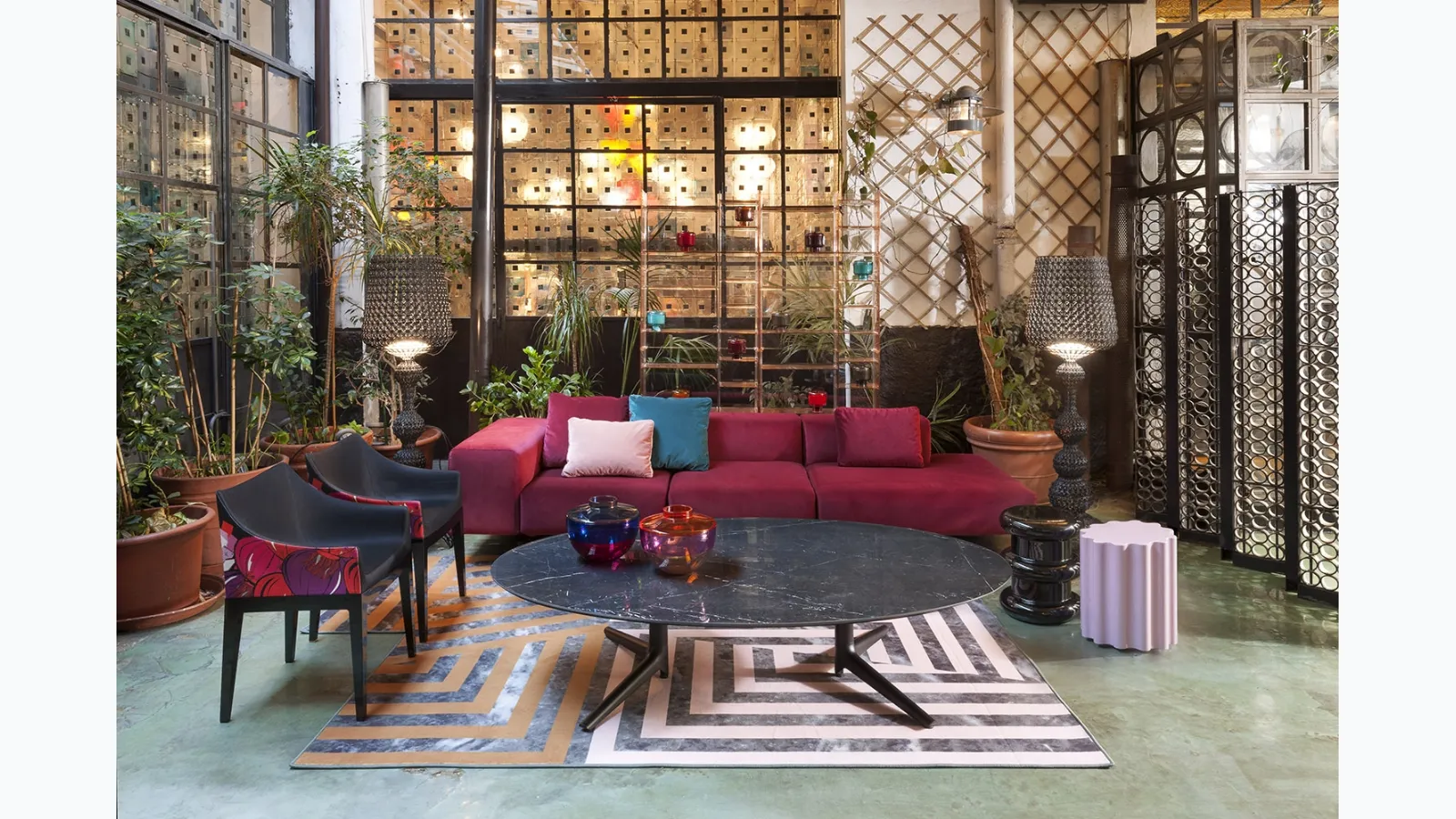 Wide Ottoman Sofa by Kartell