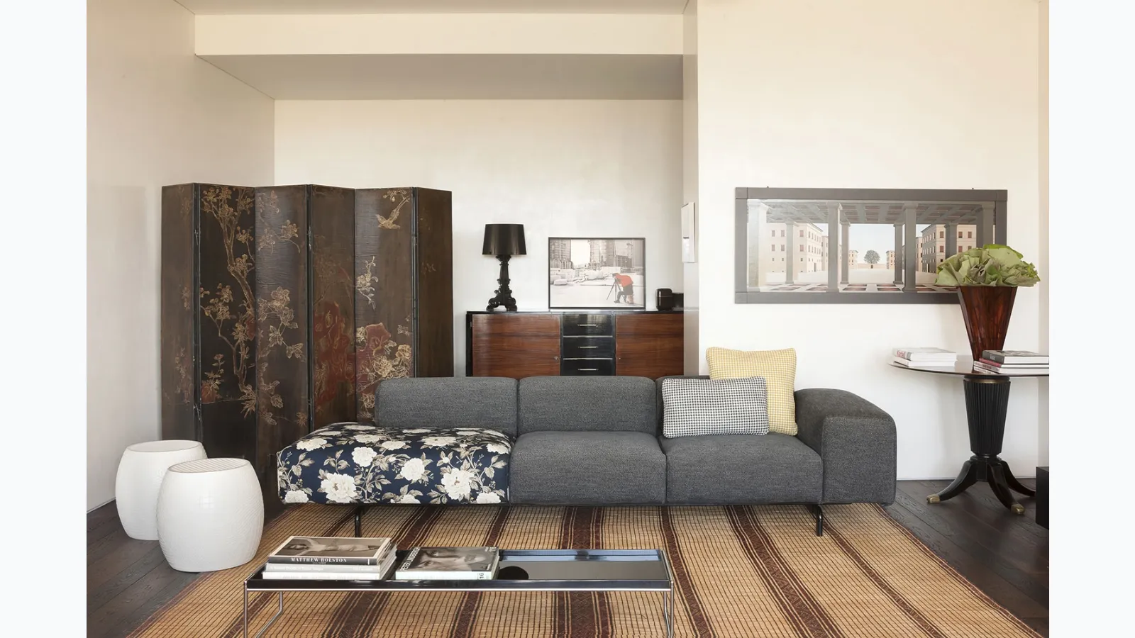 Kartell's Wide Ottoman Sofa.