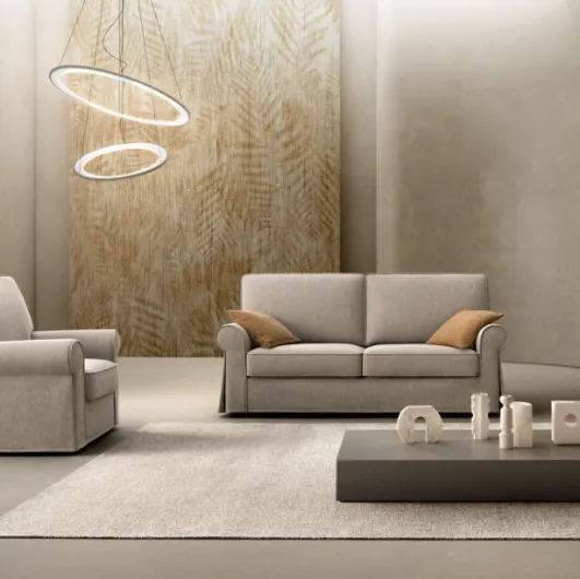 Classic sofa in Love fabric by Samoa.