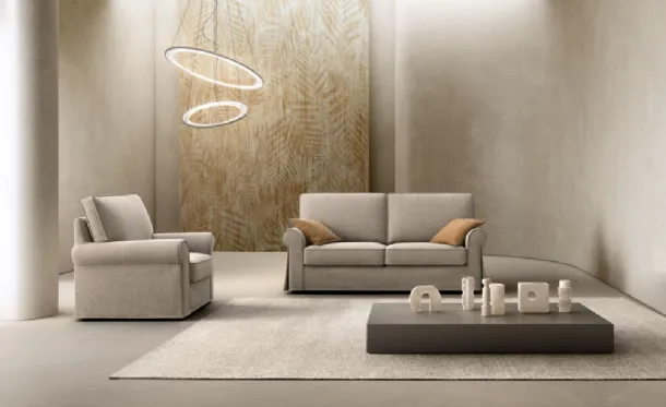 Classic sofa in Love fabric by Samoa.